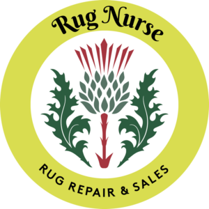 Rug Nurse logo - antique persian and oriental rug repairs and sales
