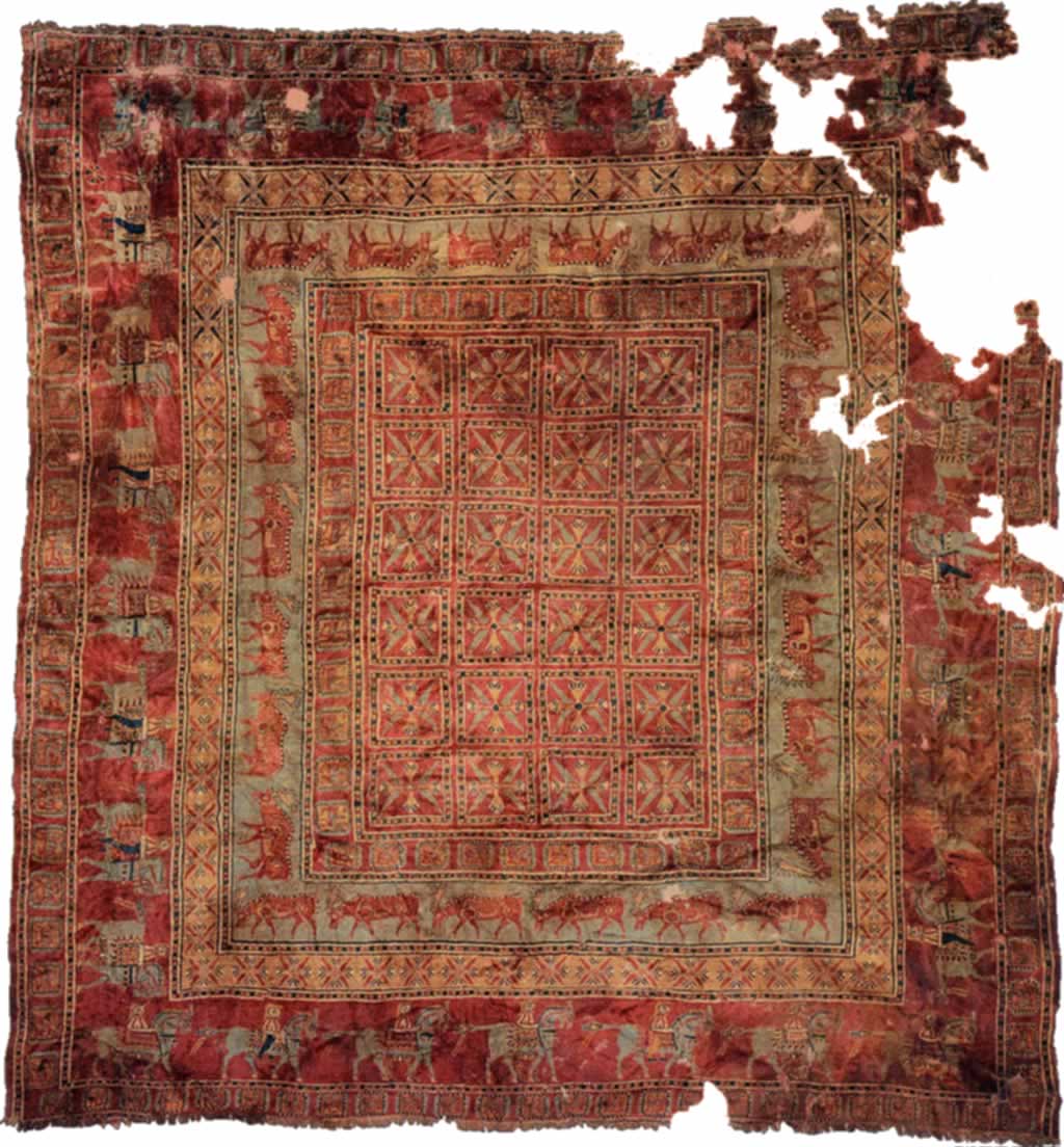 Pazyryk rug the world's oldest Persian / Armenian rug dated from the 5th century BC