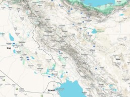 Kashan Iran map