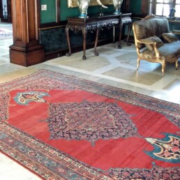 Antique Persian Bijar rug